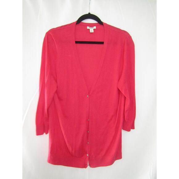 Old Navy XL Women’s Pink Cardigan Sweater Knit Button Up Casual Layering Coastal - Picture 1 of 5